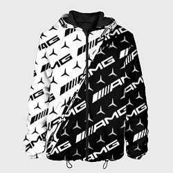 Куртка с капюшоном мужская MERCEDES BENZ AMG, цвет: 3D-черный
