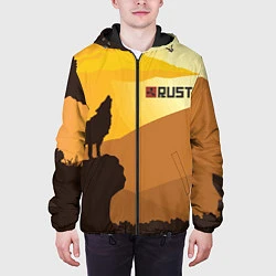 Куртка с капюшоном мужская Rust, цвет: 3D-черный — фото 2