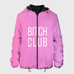 Куртка с капюшоном мужская Bitch club, цвет: 3D-черный