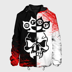 Куртка с капюшоном мужская Five Finger Death Punch 5, цвет: 3D-черный