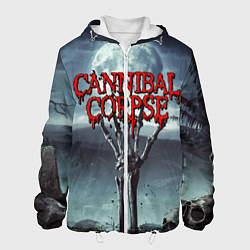 Куртка с капюшоном мужская CANNIBAL CORPSE, цвет: 3D-белый