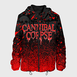 Куртка с капюшоном мужская CANNIBAL CORPSE, цвет: 3D-черный