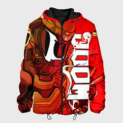 Куртка с капюшоном мужская DOOM Eternal, цвет: 3D-черный