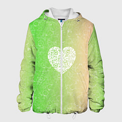 Куртка с капюшоном мужская Сердечко АПВ 5ЗП, цвет: 3D-белый