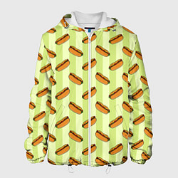 Куртка с капюшоном мужская Хотдог, цвет: 3D-белый