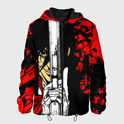 Куртка с капюшоном мужская Алукард - Хеллсинг, цвет: 3D-черный