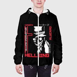 Куртка с капюшоном мужская Hellsing, цвет: 3D-белый — фото 2