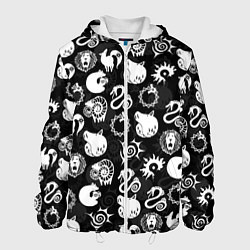 Куртка с капюшоном мужская SEVEN DEADLY SINS СИМВОЛЫ, цвет: 3D-белый