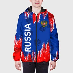 Куртка с капюшоном мужская RUSSIA, цвет: 3D-черный — фото 2