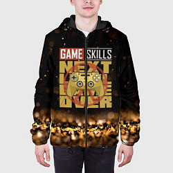 Куртка с капюшоном мужская Next game over game skills, цвет: 3D-черный — фото 2
