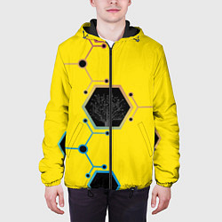 Куртка с капюшоном мужская Cyborg Q, цвет: 3D-черный — фото 2