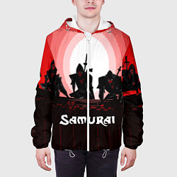 Куртка с капюшоном мужская CYBERPUNK SAMURAI 2077, цвет: 3D-белый — фото 2