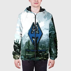 Куртка с капюшоном мужская The Elder Scrolls Довакин, цвет: 3D-черный — фото 2