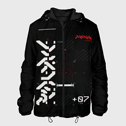 Куртка с капюшоном мужская CuberPunk 2077, цвет: 3D-черный