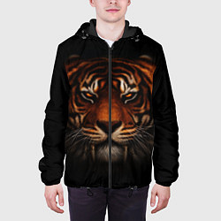 Куртка с капюшоном мужская TIGER, цвет: 3D-черный — фото 2