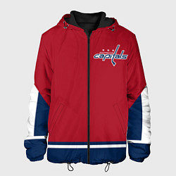 Куртка с капюшоном мужская Washington Capitals, цвет: 3D-черный