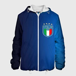 Куртка с капюшоном мужская Сборная Италии, цвет: 3D-белый