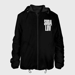 Куртка с капюшоном мужская Репер - SODA LUV, цвет: 3D-черный
