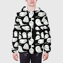 Куртка с капюшоном мужская Boo Привидения, цвет: 3D-белый — фото 2
