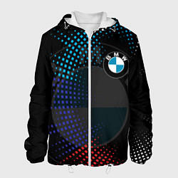 Куртка с капюшоном мужская BMW БМВ M COMPETITION, цвет: 3D-белый