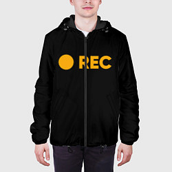 Куртка с капюшоном мужская REC, цвет: 3D-черный — фото 2