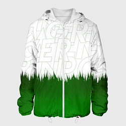 Куртка с капюшоном мужская GREEN POWER, цвет: 3D-белый