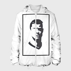 Куртка с капюшоном мужская Легендарный Футболист Роналду, цвет: 3D-белый