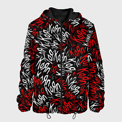 Куртка с капюшоном мужская KoЯn KoЯn KoЯn, цвет: 3D-черный
