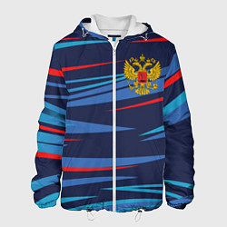 Куртка с капюшоном мужская РОССИЯ RUSSIA UNIFORM, цвет: 3D-белый