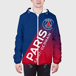 Куртка с капюшоном мужская ФК ПСЖ PARIS SAINT GERMAIN, цвет: 3D-белый — фото 2