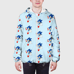 Куртка с капюшоном мужская Sonics dance, цвет: 3D-белый — фото 2