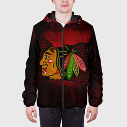 Куртка с капюшоном мужская CHICAGO NHL, цвет: 3D-черный — фото 2