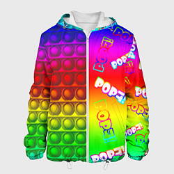 Куртка с капюшоном мужская POP it!, цвет: 3D-белый