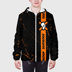 Куртка с капюшоном мужская Deathloop - Grunge Tape, цвет: 3D-белый — фото 2