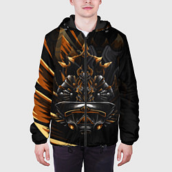Куртка с капюшоном мужская Монстр, цвет: 3D-черный — фото 2