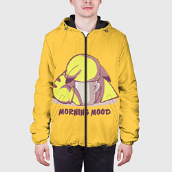 Куртка с капюшоном мужская Pikachu morning mood, цвет: 3D-черный — фото 2