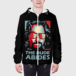 Куртка с капюшоном мужская The Dude Abides Лебовски, цвет: 3D-белый — фото 2