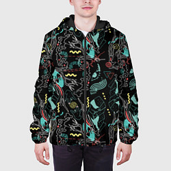 Куртка с капюшоном мужская Магия, цвет: 3D-черный — фото 2