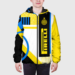 Куртка с капюшоном мужская ФК «Интер Милан» 202021, цвет: 3D-черный — фото 2