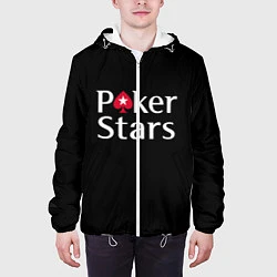 Куртка с капюшоном мужская Poker Stars, цвет: 3D-белый — фото 2