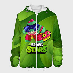 Куртка с капюшоном мужская Базз Buzz Brawl Stars Green, цвет: 3D-белый