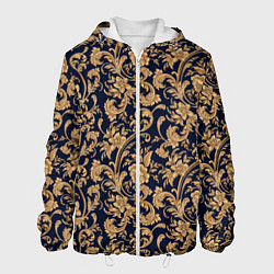 Куртка с капюшоном мужская Versace классические узоры, цвет: 3D-белый