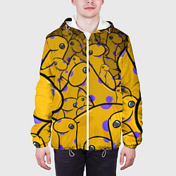 Куртка с капюшоном мужская Nessy, цвет: 3D-белый — фото 2