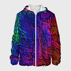 Куртка с капюшоном мужская NEON, цвет: 3D-белый