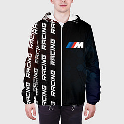 Куртка с капюшоном мужская BMW - Racing Pattern on left, цвет: 3D-белый — фото 2