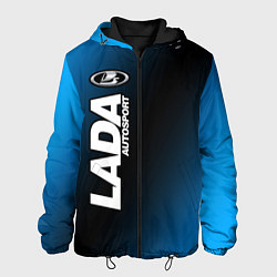 Куртка с капюшоном мужская Lada Autosport Vertical, цвет: 3D-черный