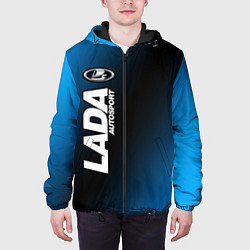 Куртка с капюшоном мужская Lada Autosport Vertical, цвет: 3D-черный — фото 2