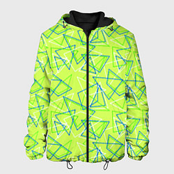 Мужская куртка Абстрактный неоновый зеленый