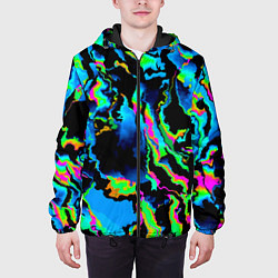 Куртка с капюшоном мужская Странное дерево, цвет: 3D-черный — фото 2
