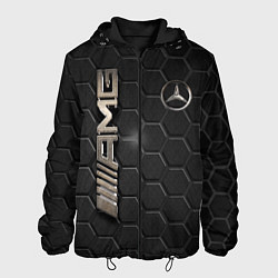 Куртка с капюшоном мужская MERCEDES LOGO BRONZE, цвет: 3D-черный